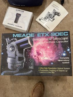 Meade etx90ec telescope and tripod