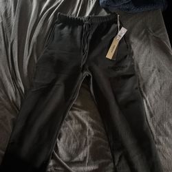 Fear of God Essentials Black Sweatpants Size Small Uncuffed