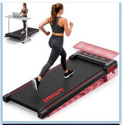 Walking Pad with Incline, FOUSAE 6.2MPH Walking Pad Under Desk Treadmill with 10% Incline, Full Screen LED Display, 2.75HP Brushless Drive, 12 HIIT Pr