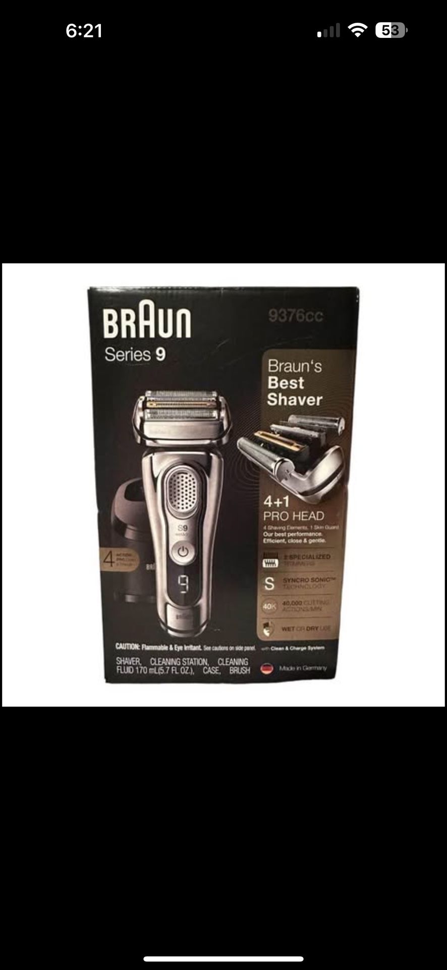 **PRICE DISCOUNTED PICK UP TODAY** Braun Series 9 Electric Shaver (Great Conidtion)