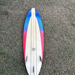 5’11 Classic Robert August Thruster Surfboard