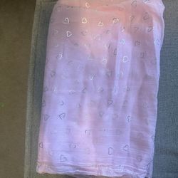 Pink Scarf With Hearts