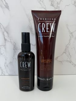 American Crew Alternator Finishing Spray 3.3 oz  And American Crew Light Hold Styling Gel 8.4 oz 