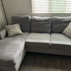 Gray Small Sectional Couch