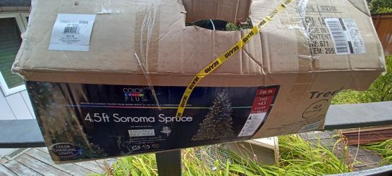 4.5' prelit christmas tree sonoma spruce