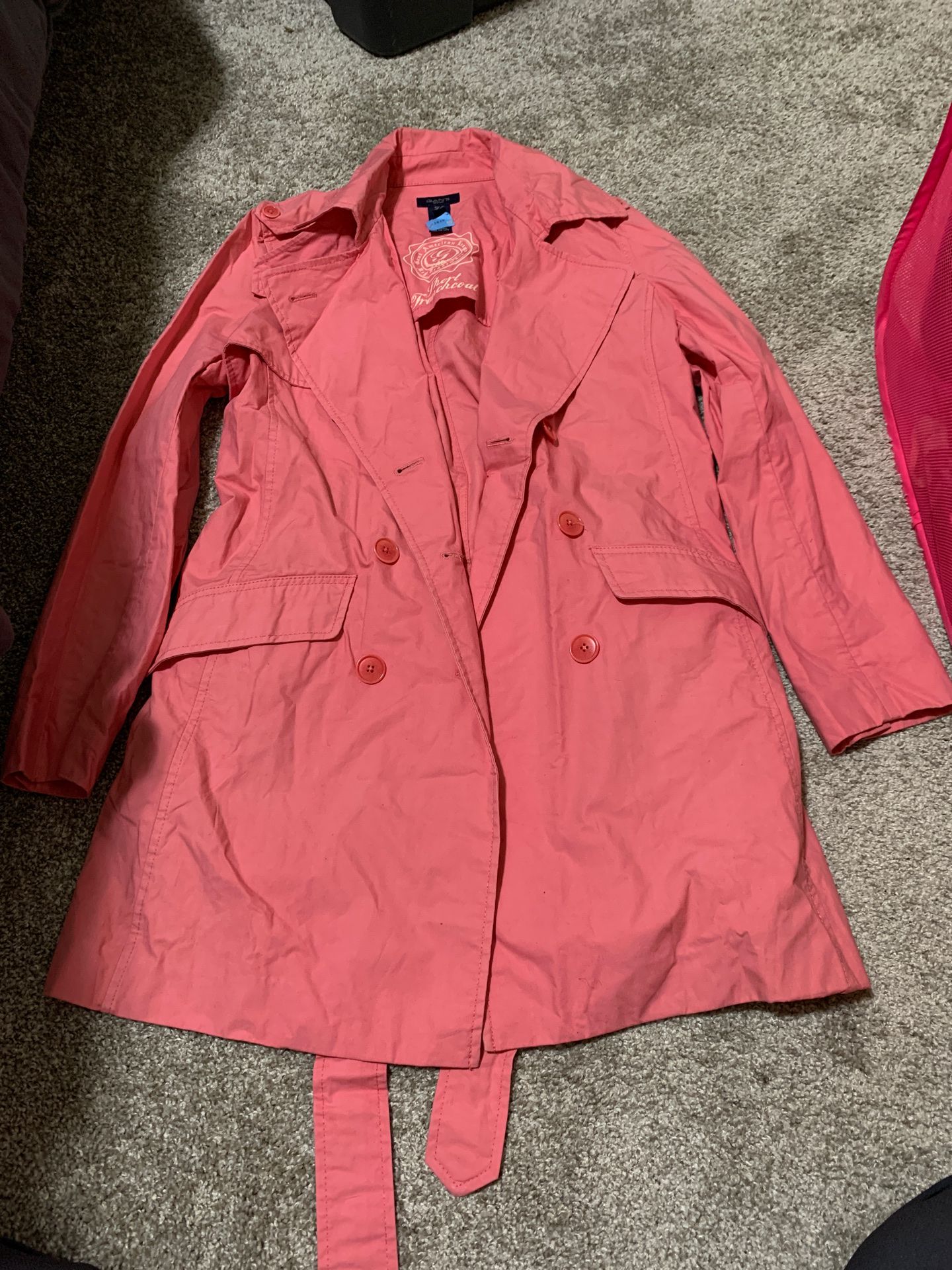 Gant short trench coat size M in like new condition, $90 obo