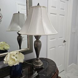 2 Table lamps 32" high