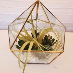 Large Geometric Fake Succulent Planter