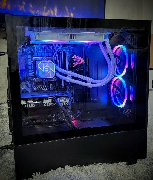 LOOK AT THIS BEAUTIFUL NVIDIA GEFORCE RTX 4060-TI GAMING PC! W/32 GB RAM, 2 TB SSD & LIQUID COOLER!