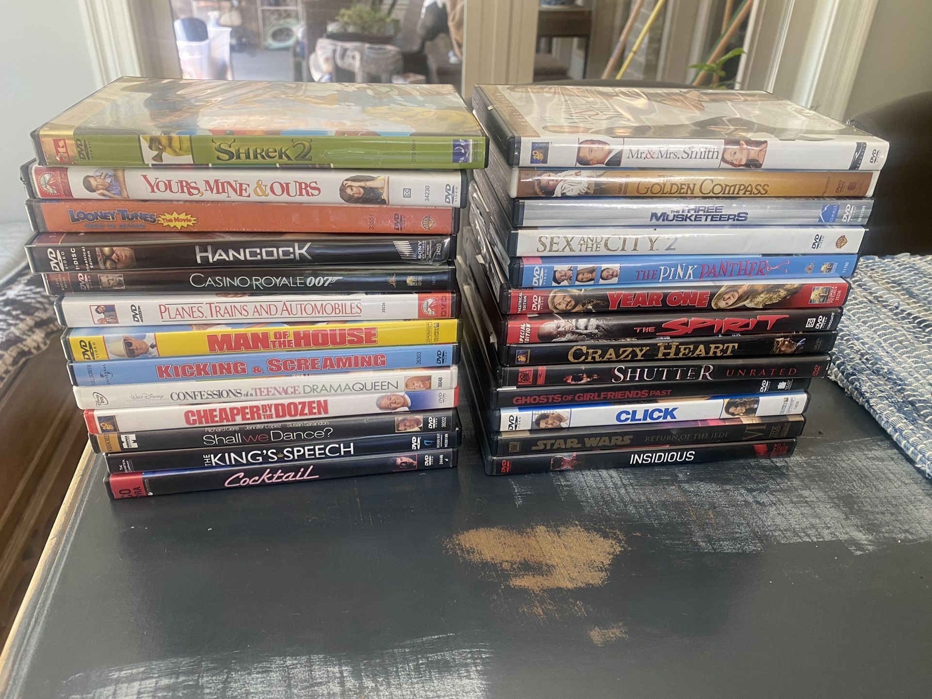 Set Of 26 DVDs - Inc Casino Royals Cocktail Kings Speech Star Wars Etc