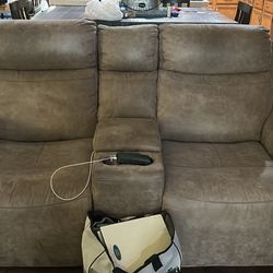 2 Gently Used Motorized Reclining Couches