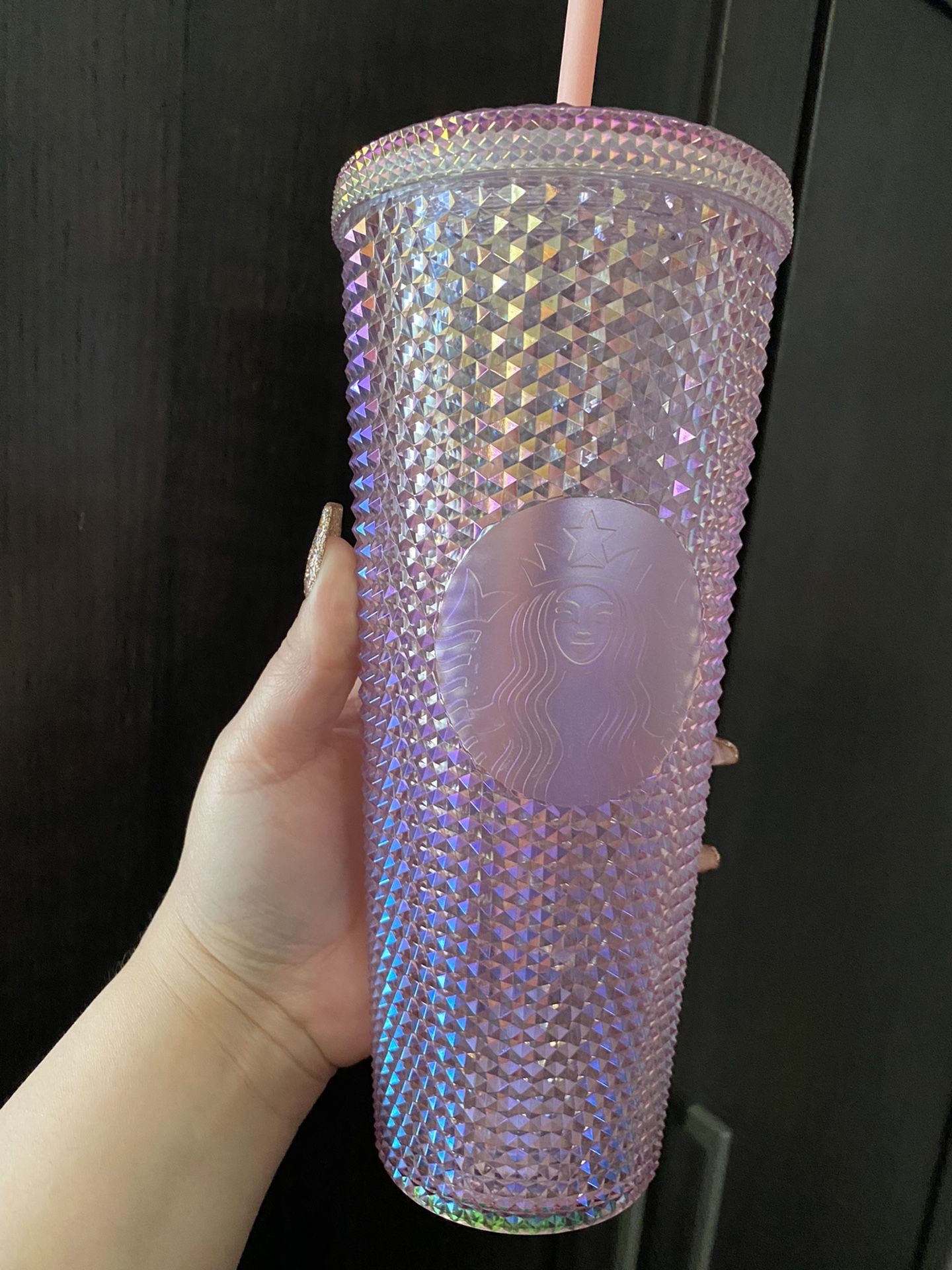 Pink Iridescent Studded Starbucks Cup (China 2020)