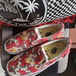 Vans Disney Beauty And The Beast Belle Women's Size 7.5
