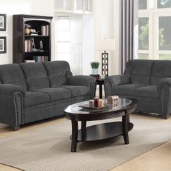 2 piece includes Sofa+Loveseat, optional matching chair add on