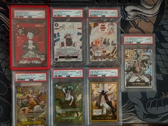 One piece card game PSA10 graded cards