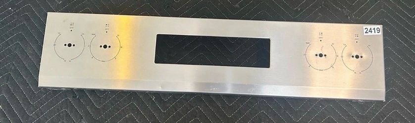 Whirlpool Range Stainless Control Panel W11299261,W11299255,W11375821