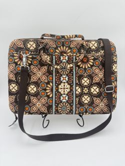 Vintage Vera Bradley Hard Shell Laptop Computer Case Bag 17” Folkloric Paisley