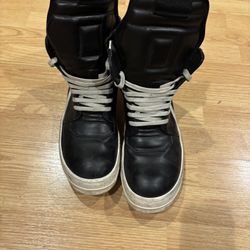 RICK OWENS GEOBASKETS SIZE 43 (us 10)