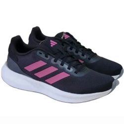 Adidas Women's Runfalcon 3.0 Sneakers Shoes Black & Pink