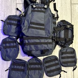 Heavy Duty Backpack! Seven MOLLE Pouches!
