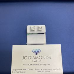 Earrings 14k Gold Diamonds 