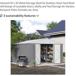 Metal Shed 10x10 New
