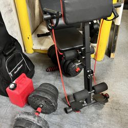 Bench And Adjustable Weights