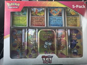 Pokemon: Scarlet and Violet 5 pack mini tins