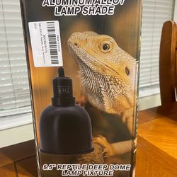 Reptile Heat Lamp Fixture w/ Timer & Dimmer – 5.5” Dome (New)