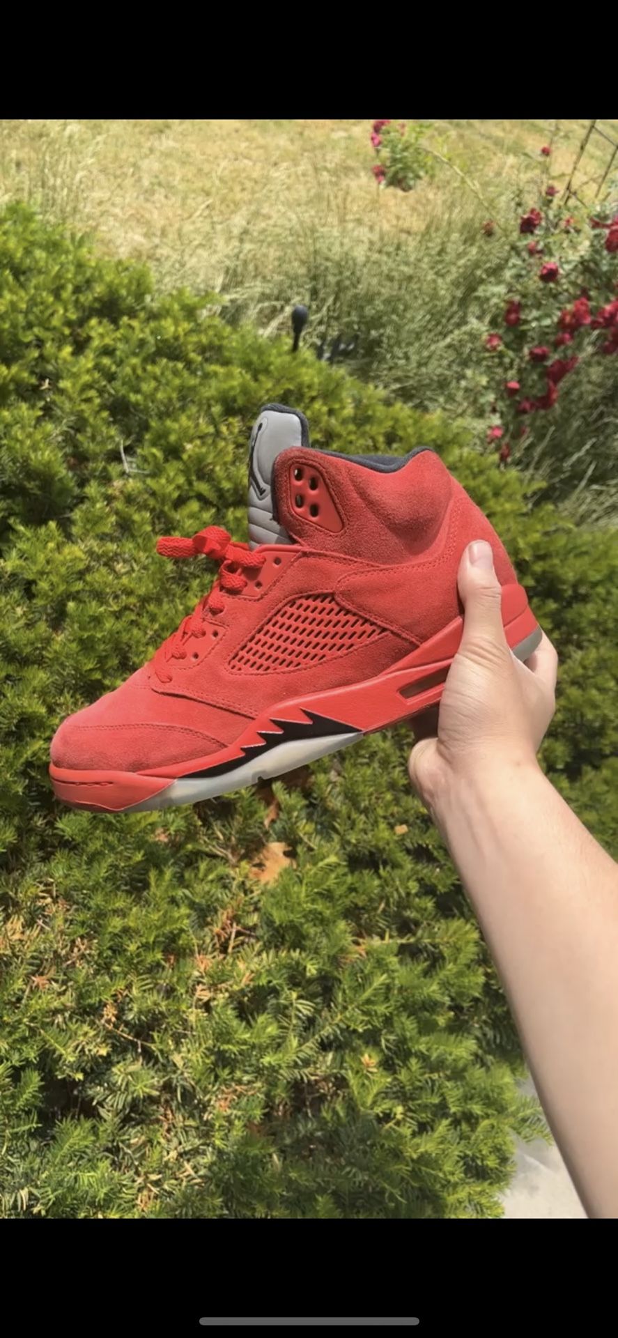 Jordan 5 Red Suede Size 10.5