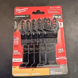 New Milwaukee Multi Tool Blade Set 