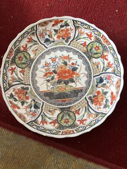 12’’ Japanese Imari Arita porcelain plate