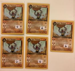 1st Edition Dark Machoke Pokémon Team Rocket Near Mint, $6 each