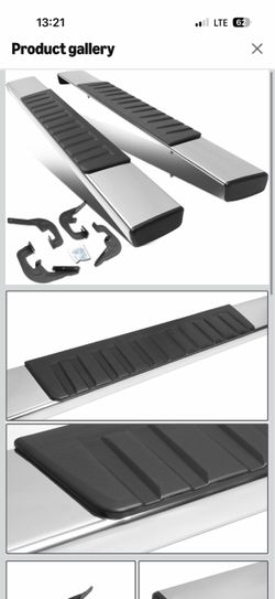 6" Running Boards Compatible with 07-18 Silverado 1500 2Dr, 07-19 Silverado/Sierra 2500HD 3500HD Standard Cab