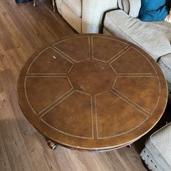 Heirloom Drum Top Solid Wood Coffee Table