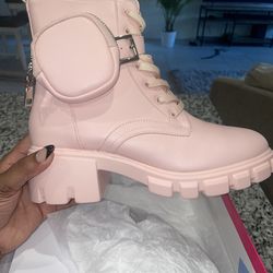Pink boots