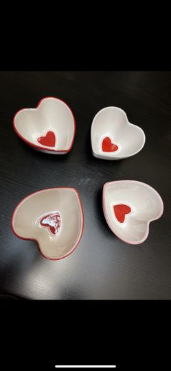 Ceramic Heart Bowls 