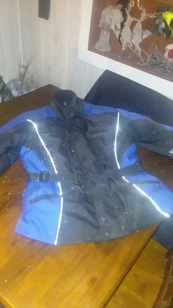 Dynamic motorcycle jackets padded elbows and shoulders inside liner