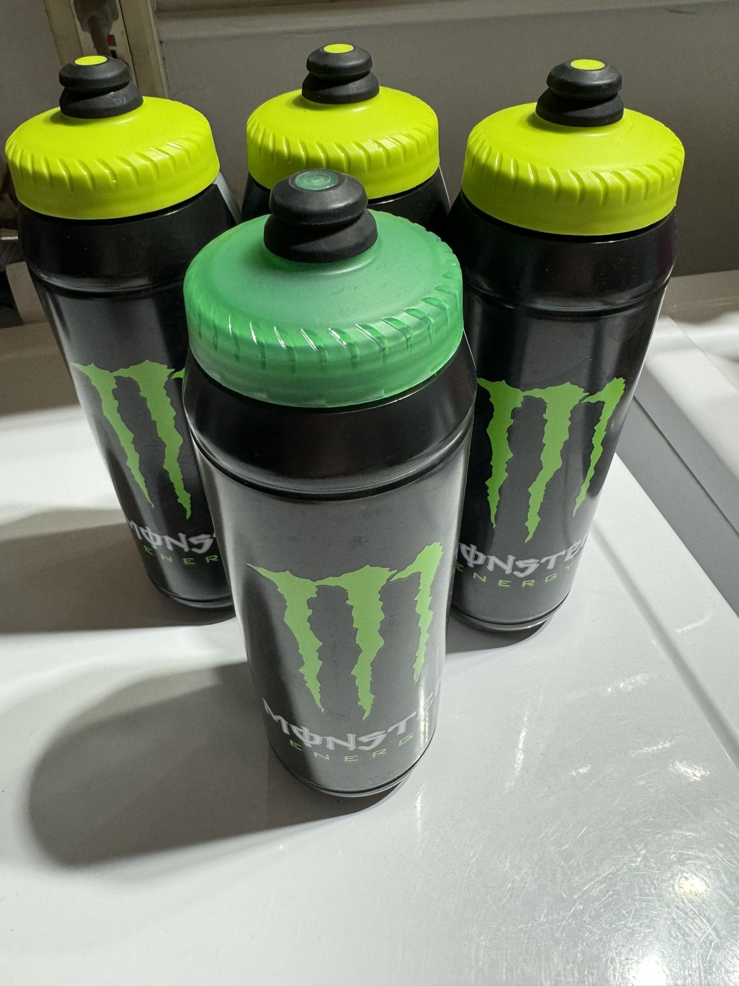 Lot Of 4 Monster Energy Drink 32oz Water Bottle Quenchers