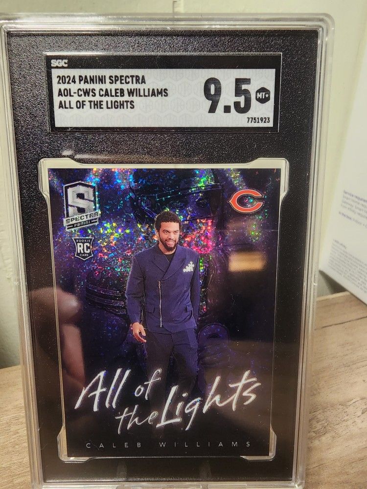 2024 Spectra Caleb Williams All of the Lights SSP Case Hit SGC 9.5