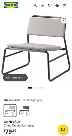 IKEA upholstered room chair - Light Gray