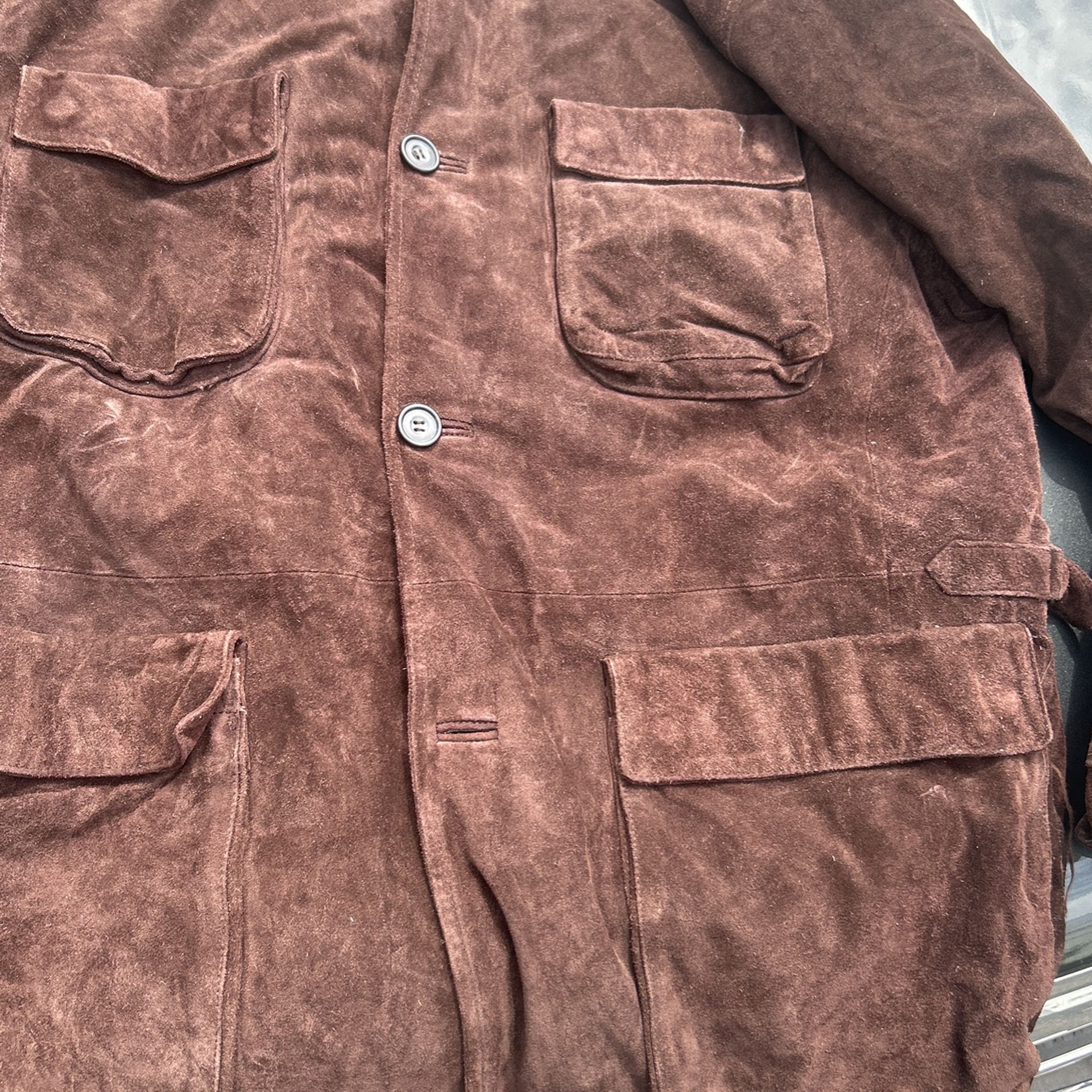 Tommy Hilfiger Suede Quilted Jacket