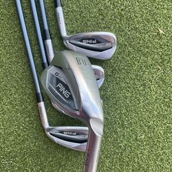 Ping: G-425 7-P,U Graphite shafts . GolfLAB takes trades.