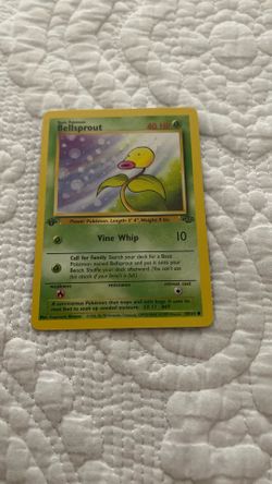 1st Edition Bell Sprout Pokemon Card 