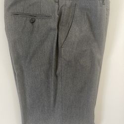 Zara Man Grey Textured Dress Pants - Slim Fit - Size 34