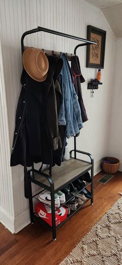 Bench with Coat Rack