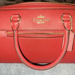 Red Coach Handbag