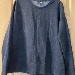 32° Degrees HEAT Women’s Size L Black Crew Neck Fleece Lined Sweatshirt 