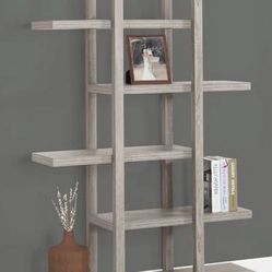 Taupe bookcase