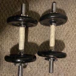 Dumbbell  I got 2  of them and few weights